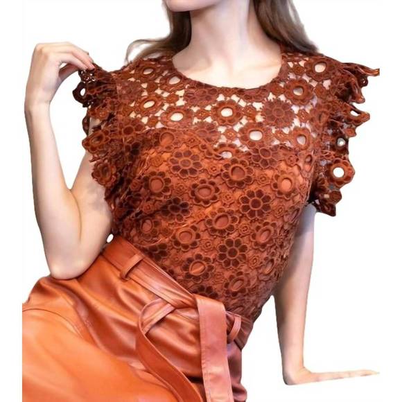 NEW EVA FRANCO grace top in sumatra lace - Picture 2 of 4